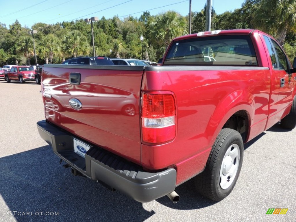 2007 F150 XL Regular Cab - Redfire Metallic / Medium Flint photo #9