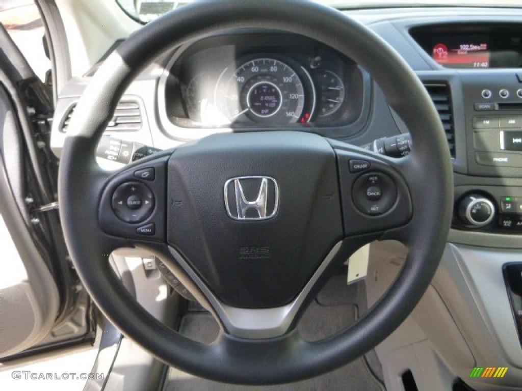 2012 CR-V EX 4WD - Polished Metal Metallic / Gray photo #19