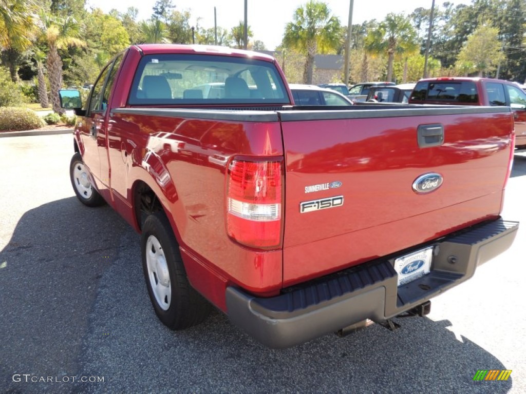 2007 F150 XL Regular Cab - Redfire Metallic / Medium Flint photo #12