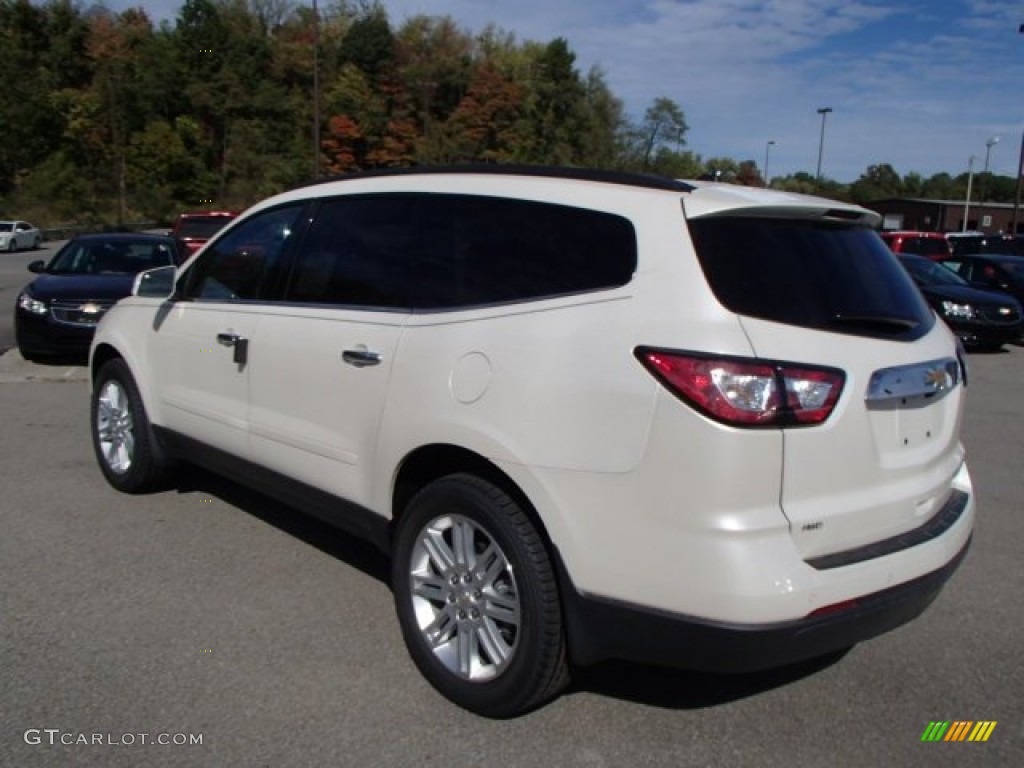 White Diamond Tricoat 2014 Chevrolet Traverse LT AWD Exterior Photo #86706570