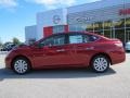 2013 Red Brick Nissan Sentra SV  photo #2