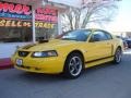 2004 Screaming Yellow Ford Mustang GT Coupe  photo #2