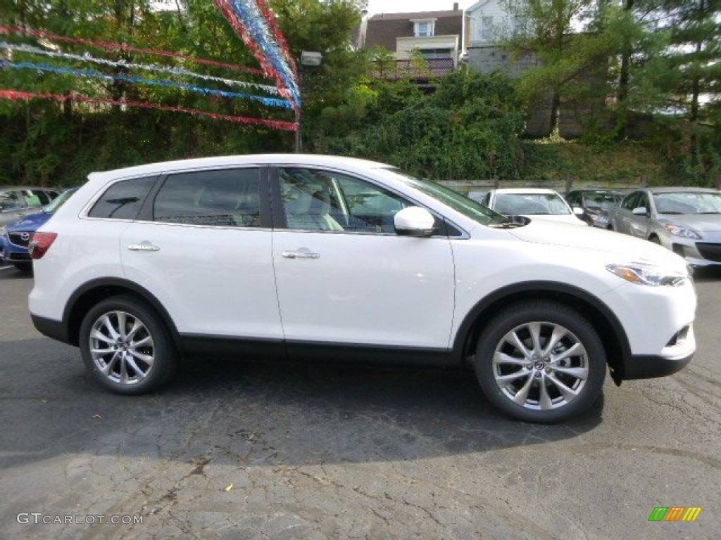 Crystal White Pearl 2014 Mazda CX-9 Grand Touring AWD Exterior Photo #86708124