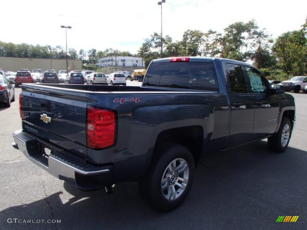 2014 Silverado 1500 LT Double Cab 4x4 - Blue Granite Metallic / Jet Black photo #5