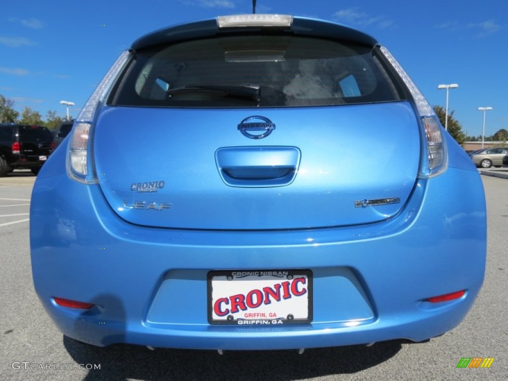 2013 LEAF SV - Blue Ocean / Light Gray photo #4