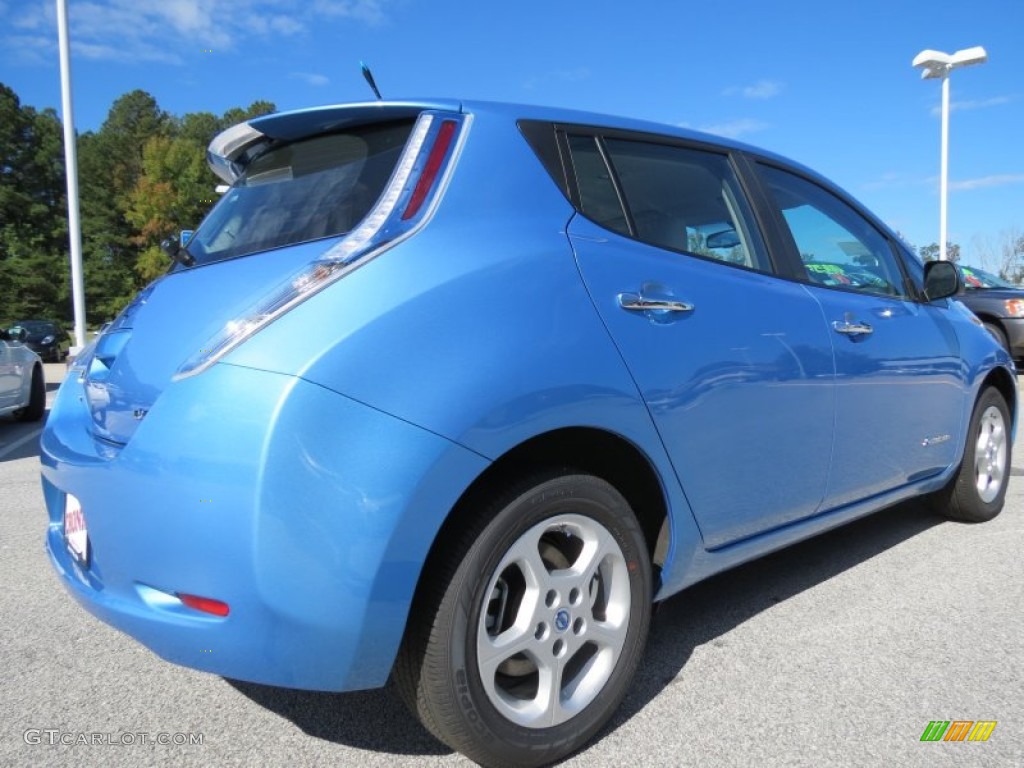 2013 LEAF SV - Blue Ocean / Light Gray photo #5