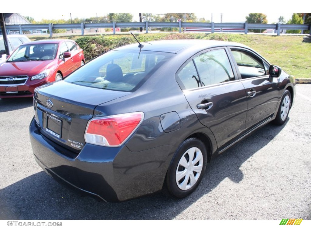 2012 Impreza 2.0i 4 Door - Dark Gray Metallic / Black photo #6