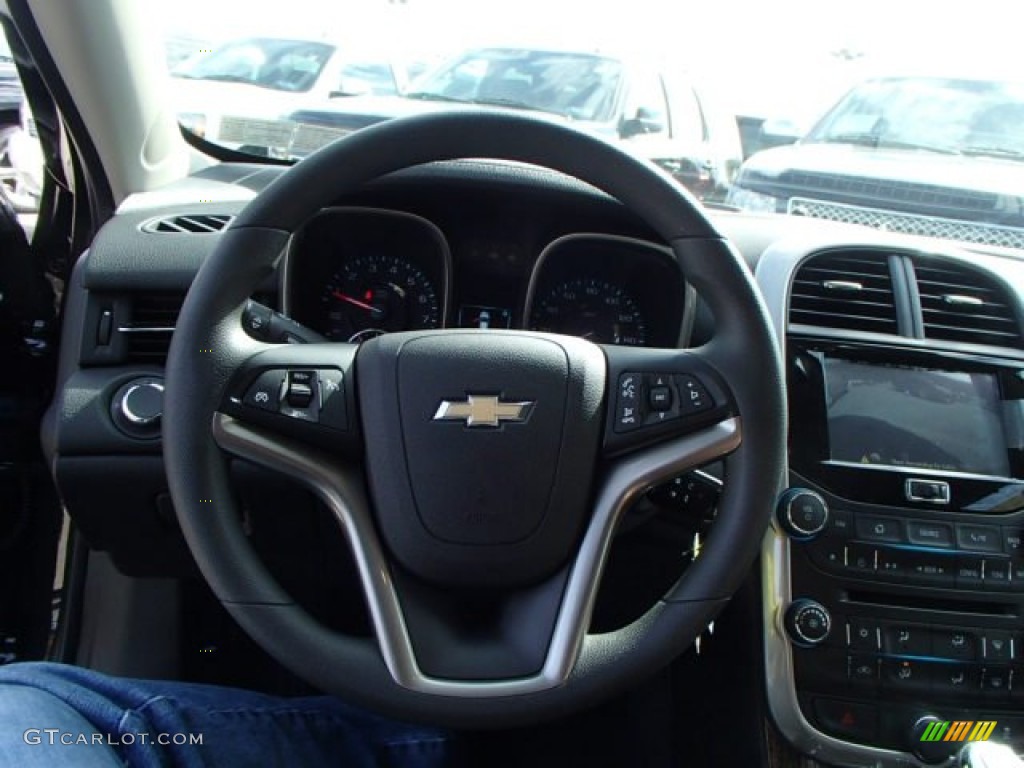 2014 Chevrolet Malibu LT Jet Black Steering Wheel Photo #86709186
