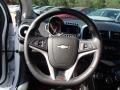RS Jet Black Leather/Microfiber 2013 Chevrolet Sonic RS Hatch Steering Wheel