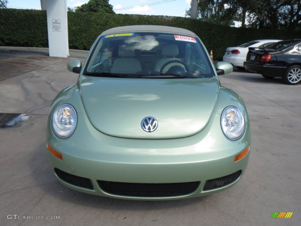 2009 New Beetle 2.5 Convertible - Gecko Green Metallic / Cream photo #8