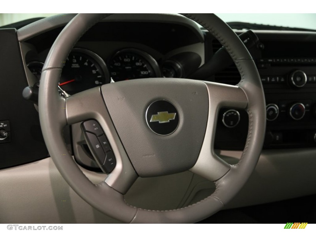 2013 Chevrolet Silverado 1500 LT Extended Cab 4x4 Light Titanium/Dark Titanium Steering Wheel Photo #86710248