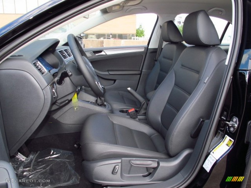 Titan Black Interior 2014 Volkswagen Jetta TDI Sedan Photo #86713653