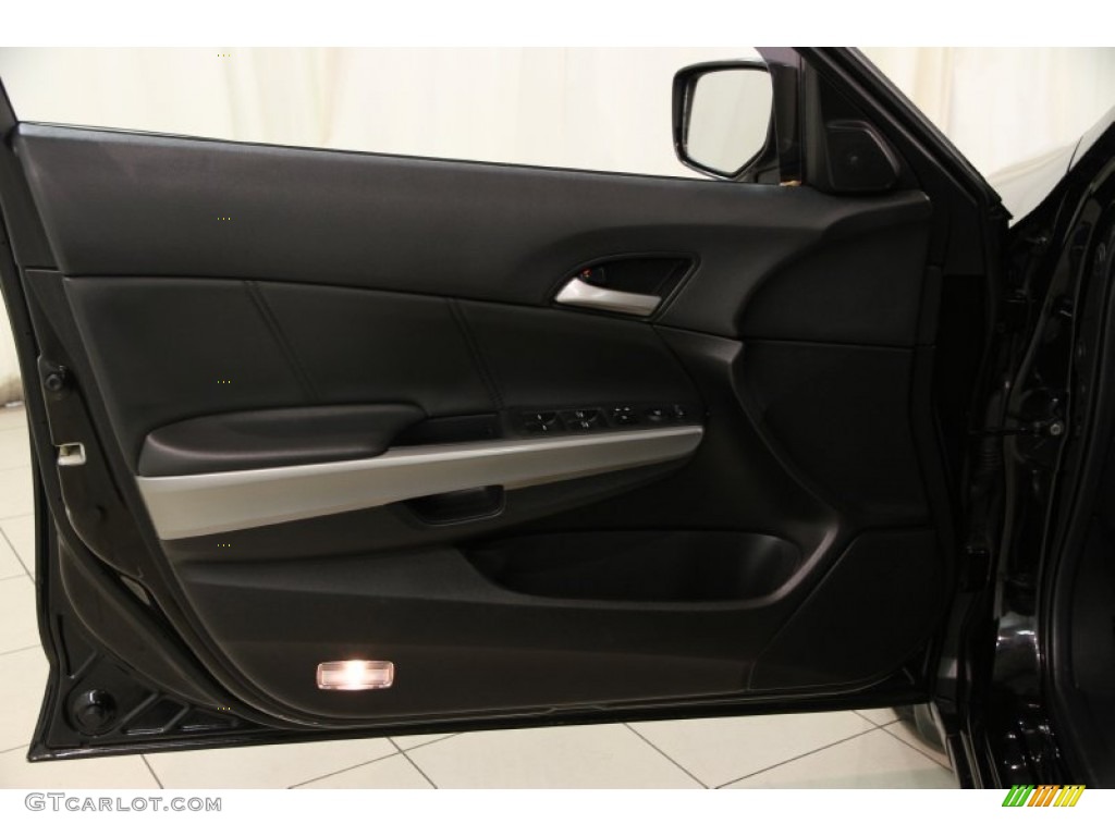 2009 Accord EX-L V6 Sedan - Crystal Black Pearl / Black photo #4
