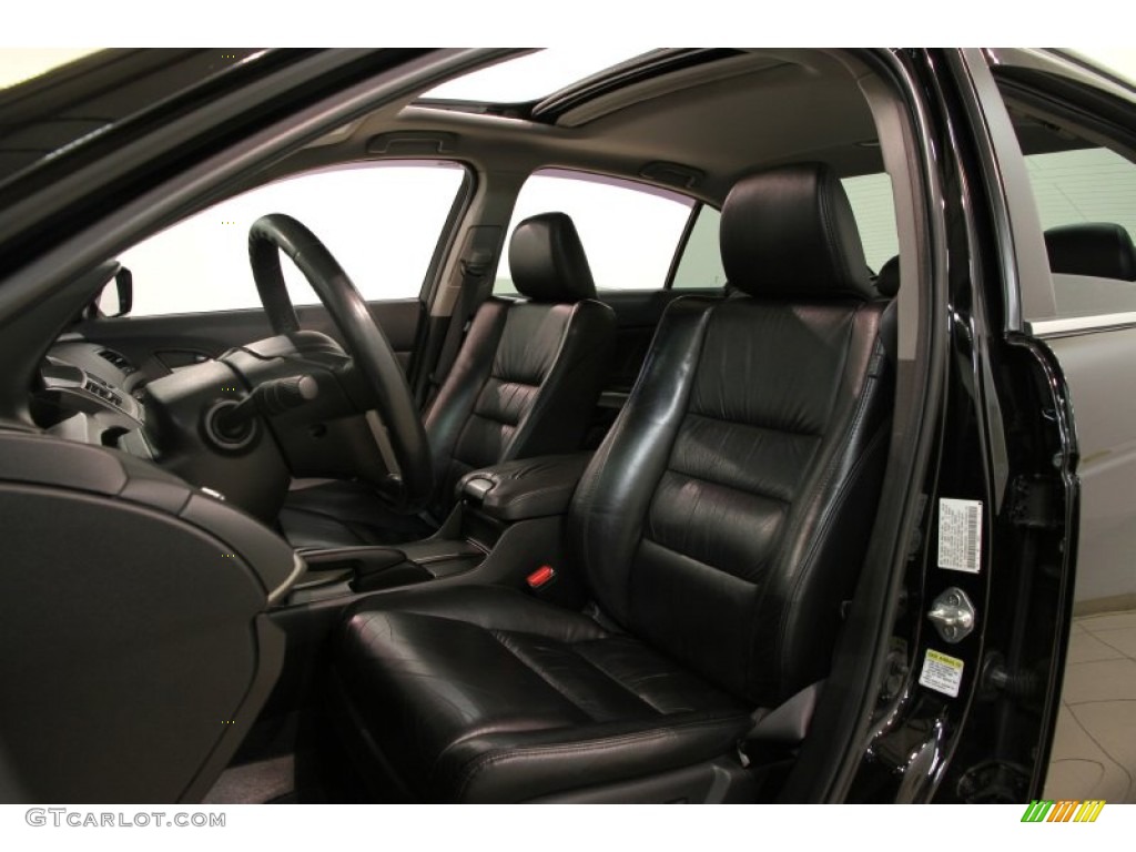 2009 Accord EX-L V6 Sedan - Crystal Black Pearl / Black photo #6