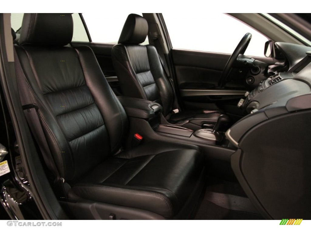 2009 Accord EX-L V6 Sedan - Crystal Black Pearl / Black photo #13