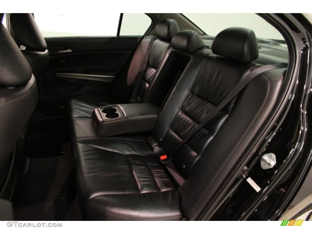 2009 Accord EX-L V6 Sedan - Crystal Black Pearl / Black photo #16