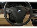 Venetian Beige 2011 BMW 5 Series 535i xDrive Sedan Steering Wheel