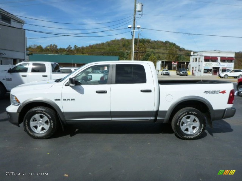 2010 Ram 1500 TRX4 Crew Cab 4x4 - Stone White / Dark Slate/Medium Graystone photo #2