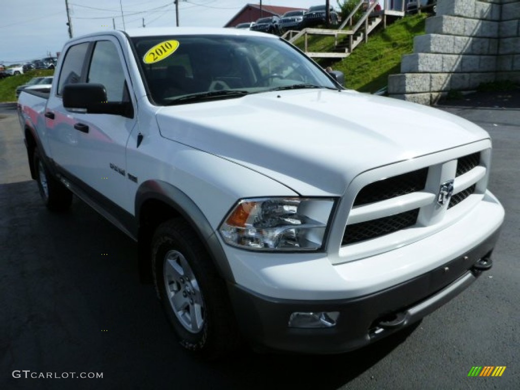 2010 Ram 1500 TRX4 Crew Cab 4x4 - Stone White / Dark Slate/Medium Graystone photo #8