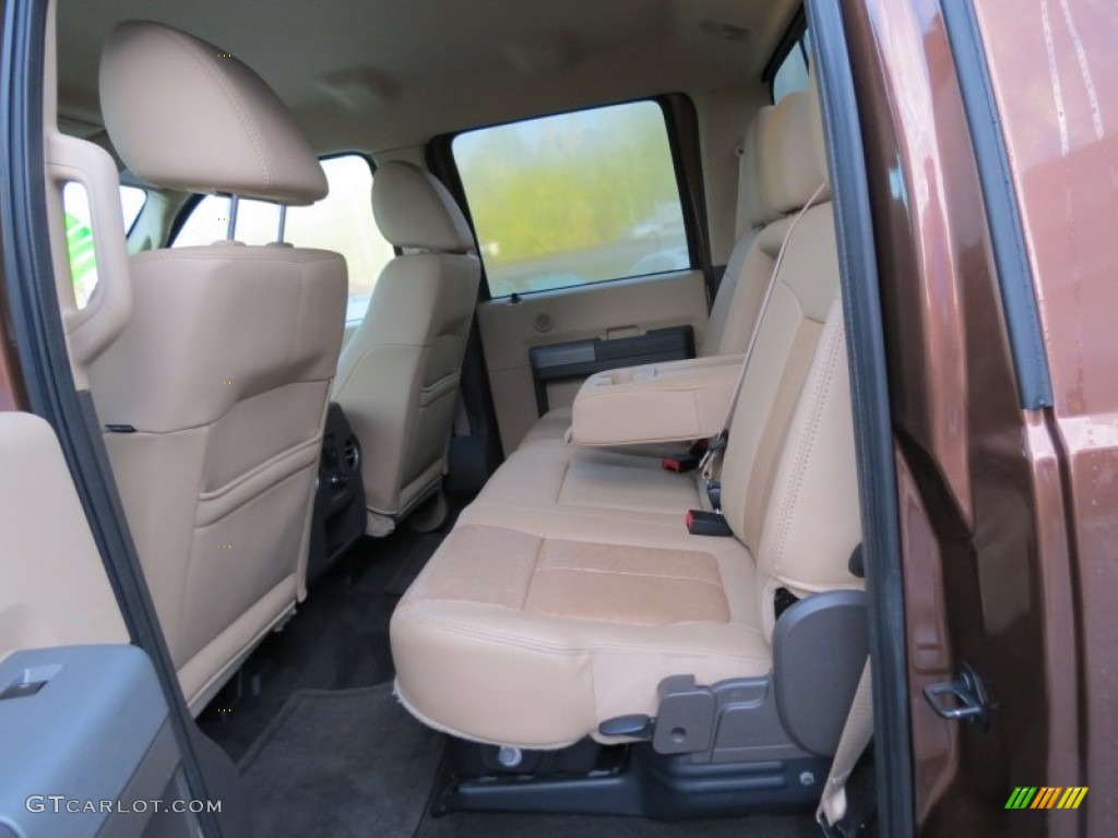 2011 Ford F250 Super Duty Lariat Crew Cab 4x4 Rear Seat Photo #86715822