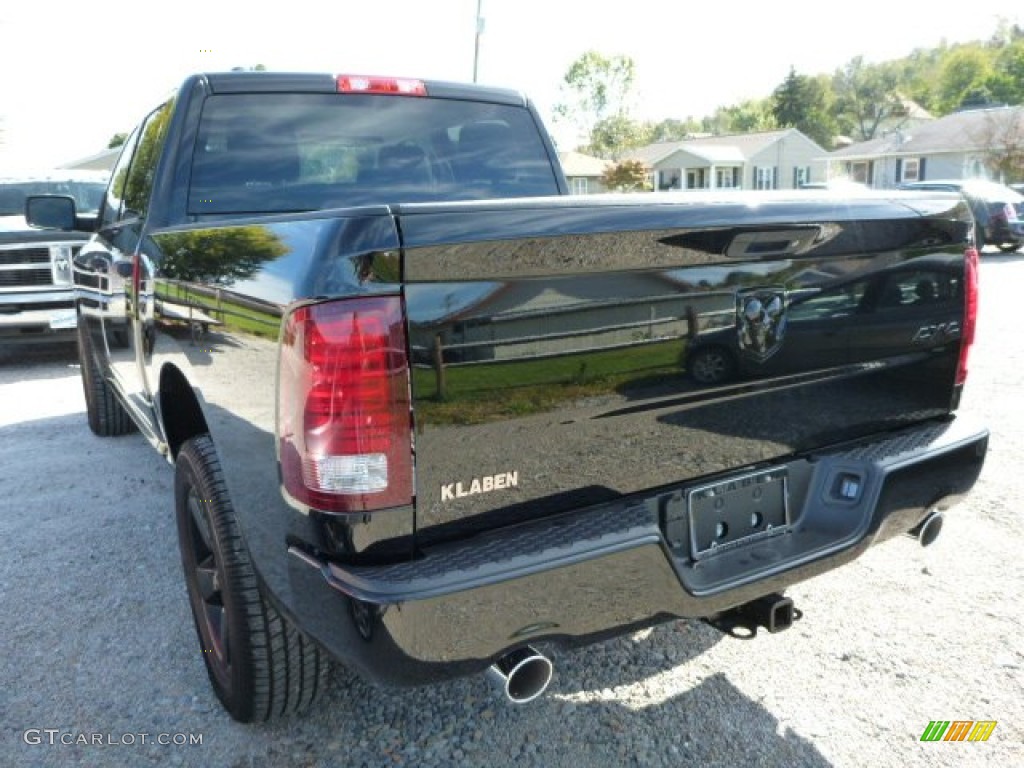 2014 1500 Tradesman Crew Cab 4x4 - Black / Black/Diesel Gray photo #2