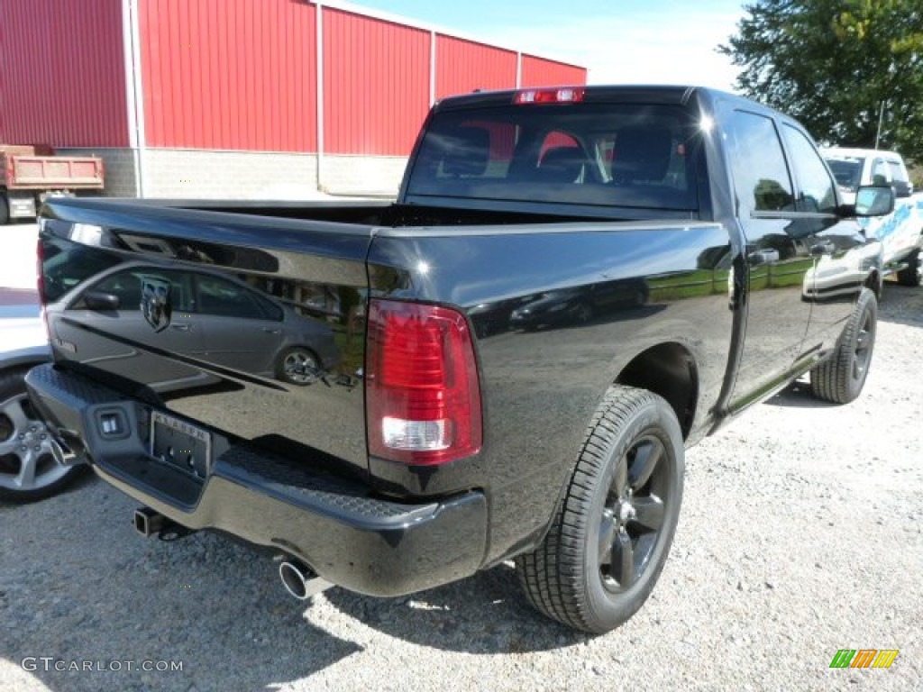 2014 1500 Tradesman Crew Cab 4x4 - Black / Black/Diesel Gray photo #5