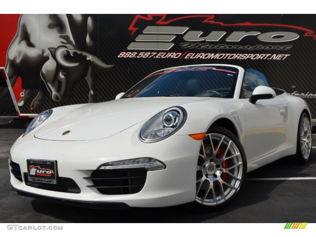 2012 911 Carrera S Cabriolet - Carrara White / Black photo #17