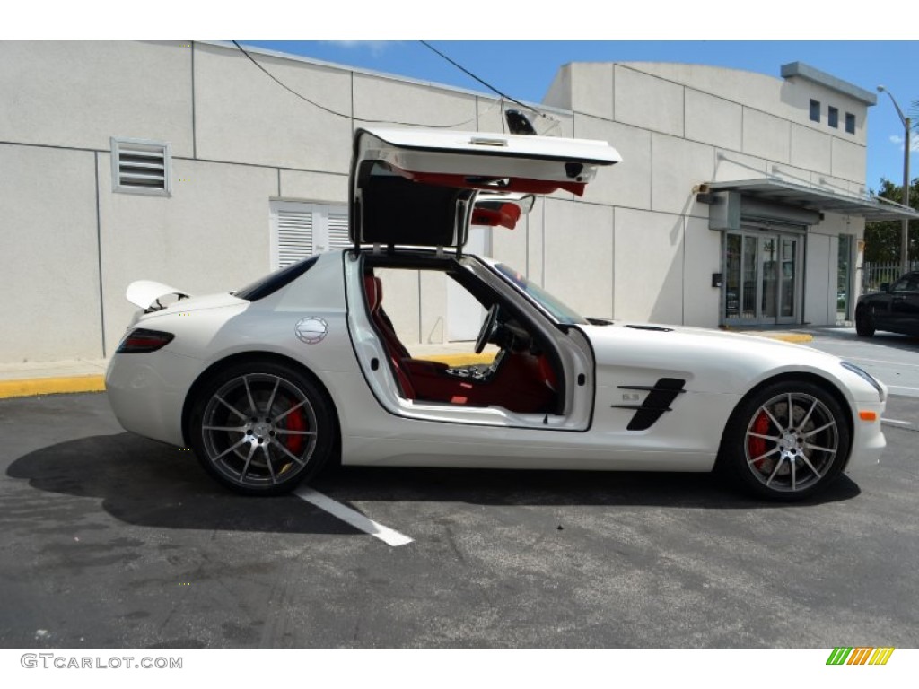 designo Mystic White II 2013 Mercedes-Benz SLS AMG GT Coupe Exterior Photo #86718270