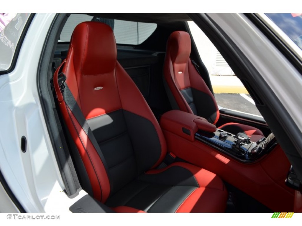 2013 SLS AMG GT Coupe - designo Mystic White II / Classic Red/Black designo photo #22