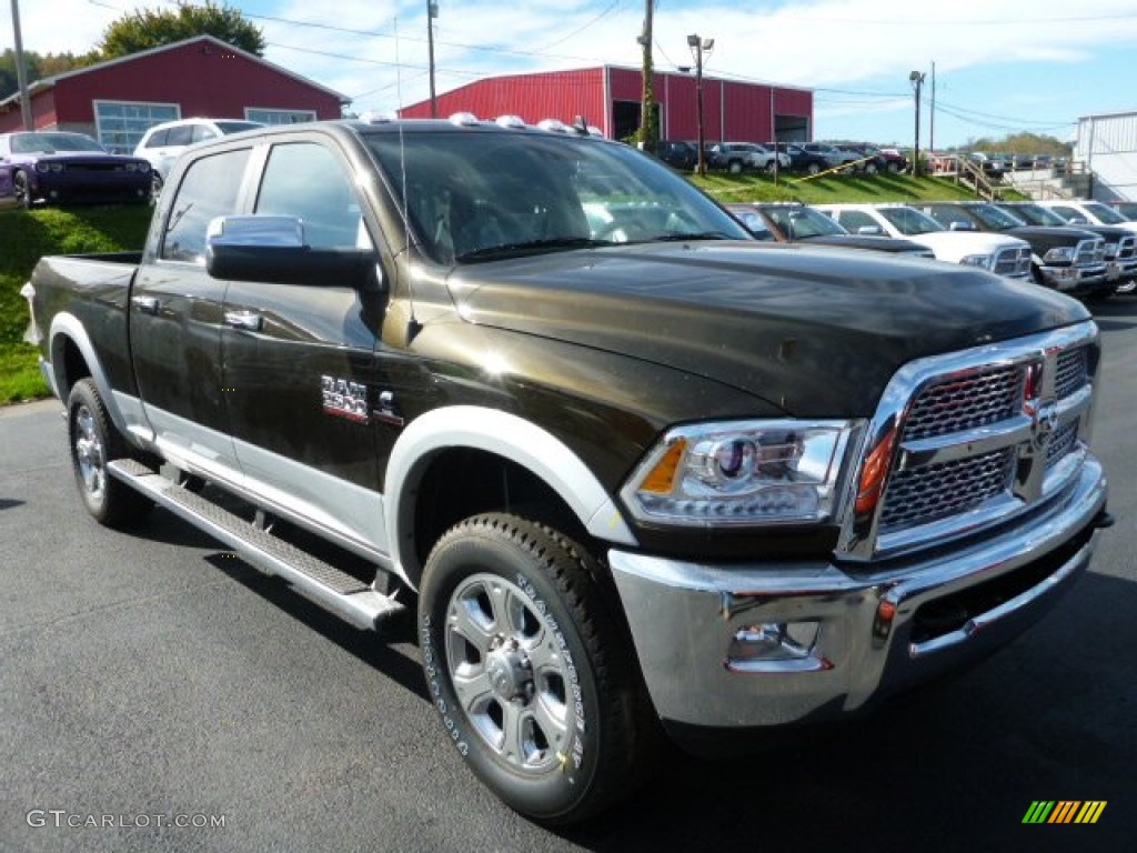 Black Gold Pearl Coat 2014 Ram 2500 Laramie Crew Cab 4x4 Exterior Photo #86718855