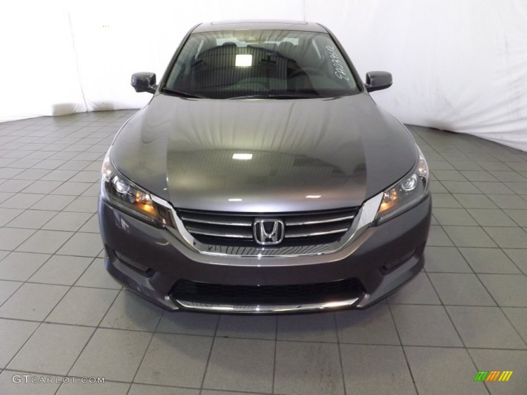 2014 Accord EX-L Sedan - Modern Steel Metallic / Black photo #2