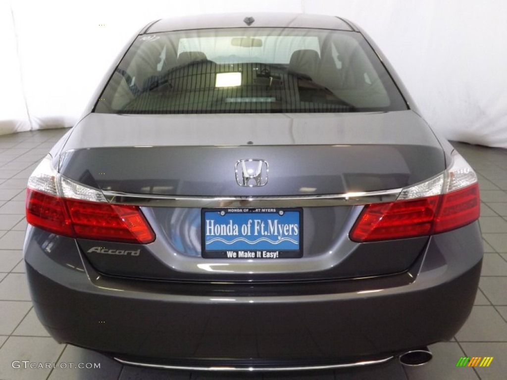 2014 Accord EX-L Sedan - Modern Steel Metallic / Black photo #7