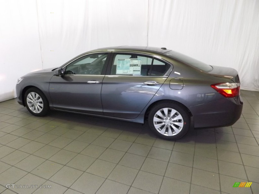 2014 Accord EX-L Sedan - Modern Steel Metallic / Black photo #8