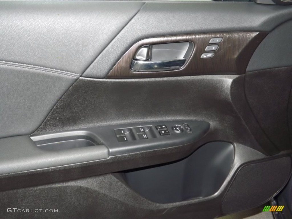 2014 Accord EX-L Sedan - Modern Steel Metallic / Black photo #10