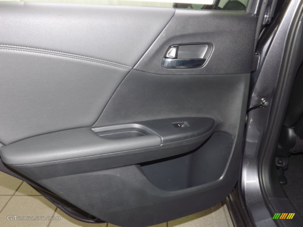 2014 Accord EX-L Sedan - Modern Steel Metallic / Black photo #30