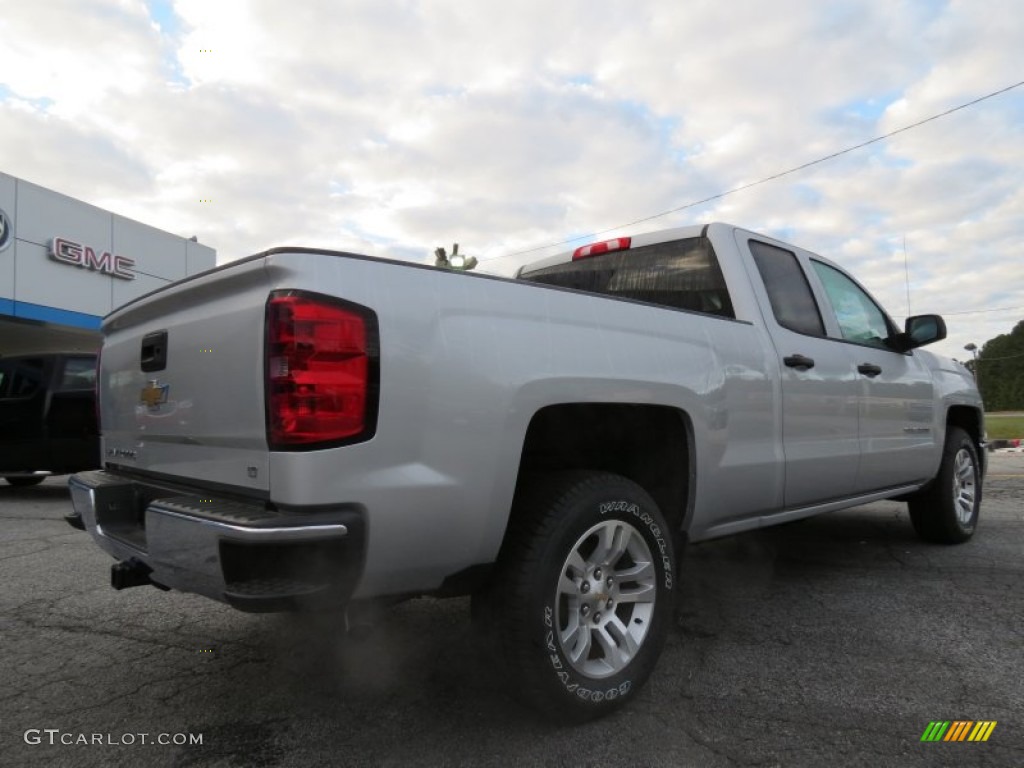 2014 Silverado 1500 LT Double Cab - Silver Ice Metallic / Jet Black photo #7