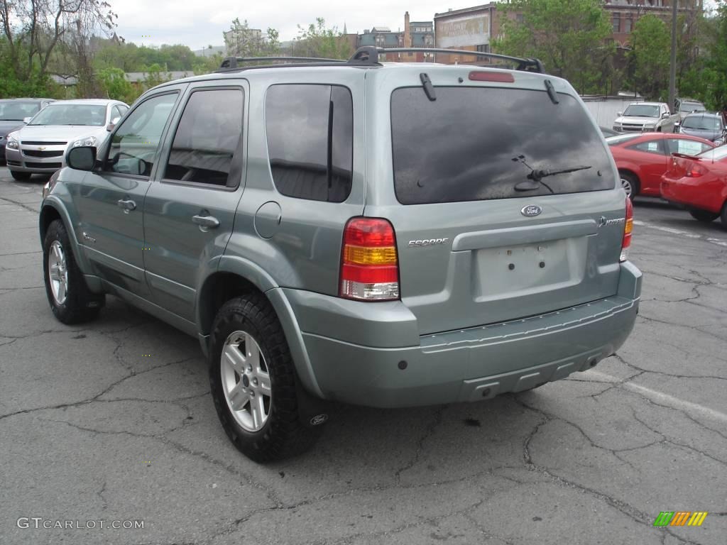 2006 Escape Hybrid 4WD - Titanium Green Metallic / Medium/Dark Flint photo #4