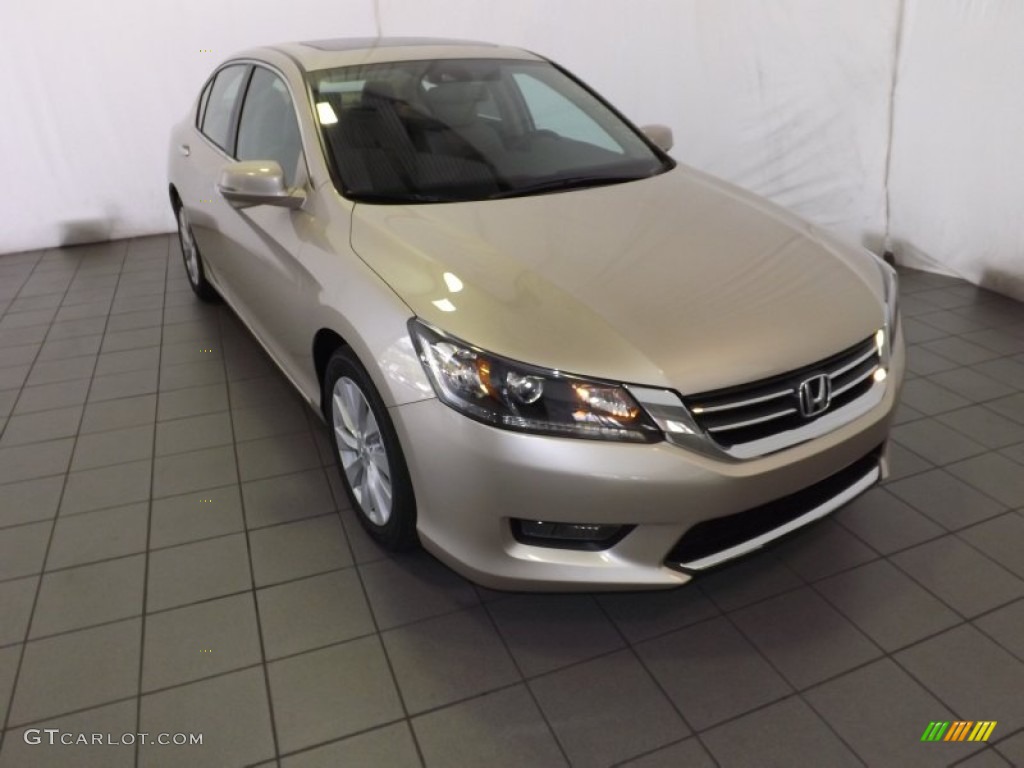 2014 Accord EX-L Sedan - Champagne Frost Pearl / Ivory photo #1