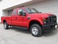 Red - F350 Super Duty XL SuperCab 4x4 Photo No. 1