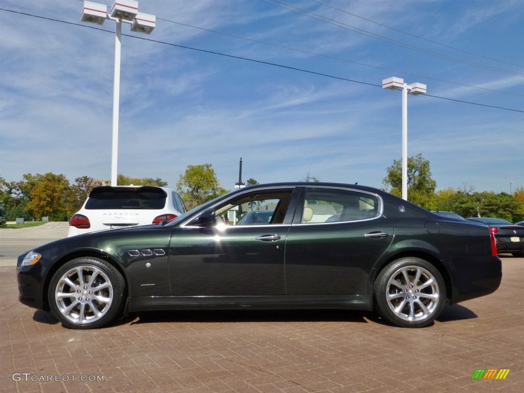 Verde Deep Emerald (Green) 2009 Maserati Quattroporte Standard Quattroporte Model Exterior Photo #86722737