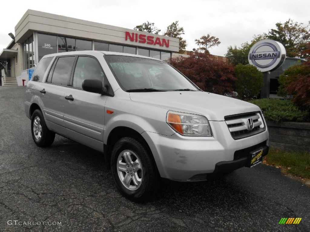 2007 Pilot LX 4WD - Billet Silver Metallic / Gray photo #1