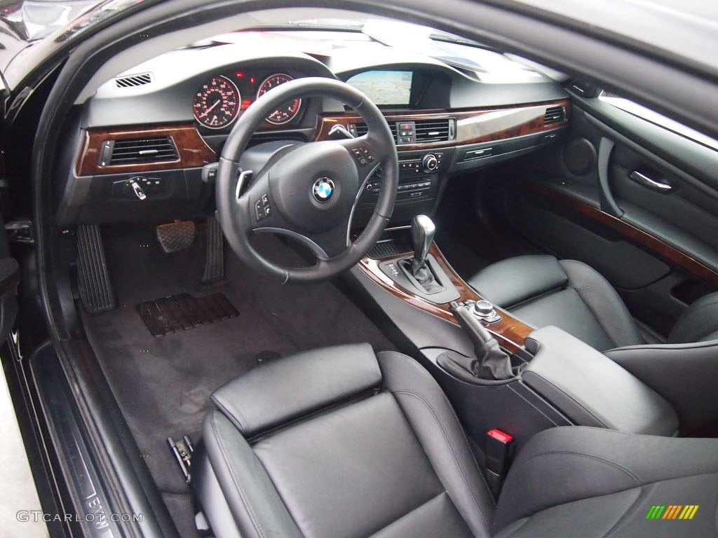 2011 3 Series 335i Coupe - Jet Black / Black photo #14