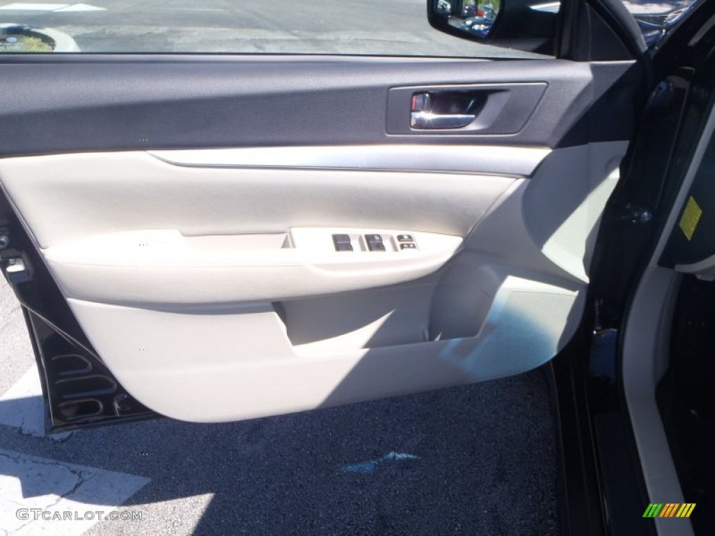 2011 Outback 2.5i Premium Wagon - Crystal Black Silica / Warm Ivory photo #8