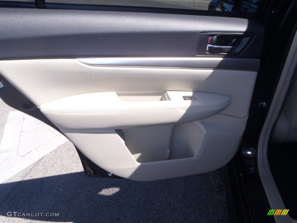 2011 Outback 2.5i Premium Wagon - Crystal Black Silica / Warm Ivory photo #18