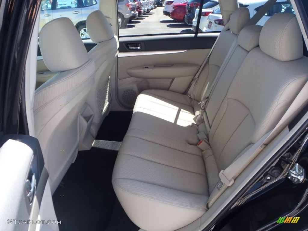 2011 Outback 2.5i Premium Wagon - Crystal Black Silica / Warm Ivory photo #19