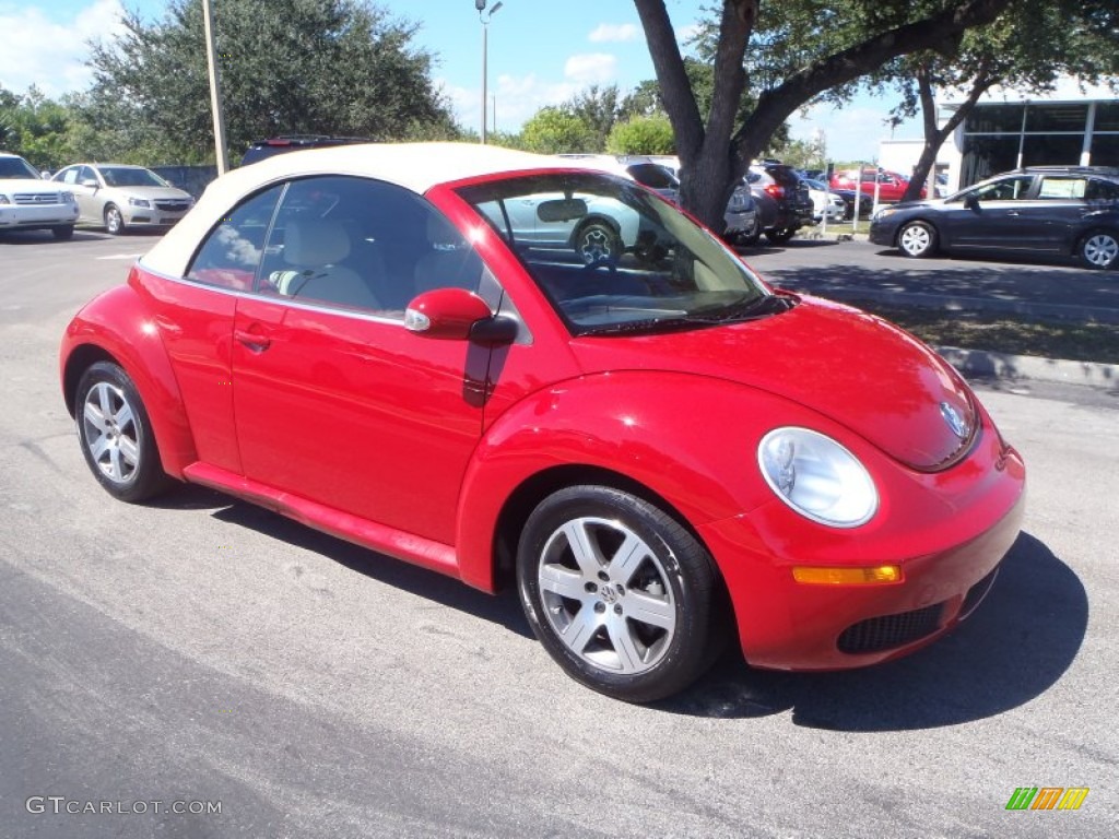 2006 New Beetle 2.5 Convertible - Salsa Red / Cream photo #1