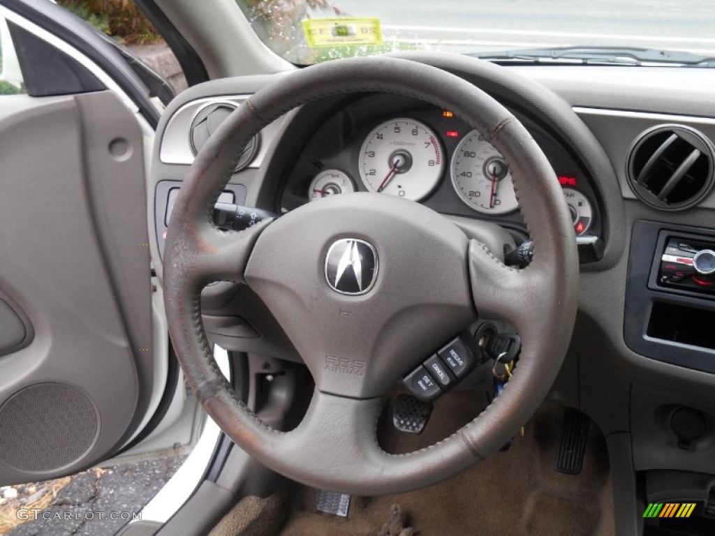 2004 Acura RSX Sports Coupe Titanium Steering Wheel Photo #86726604