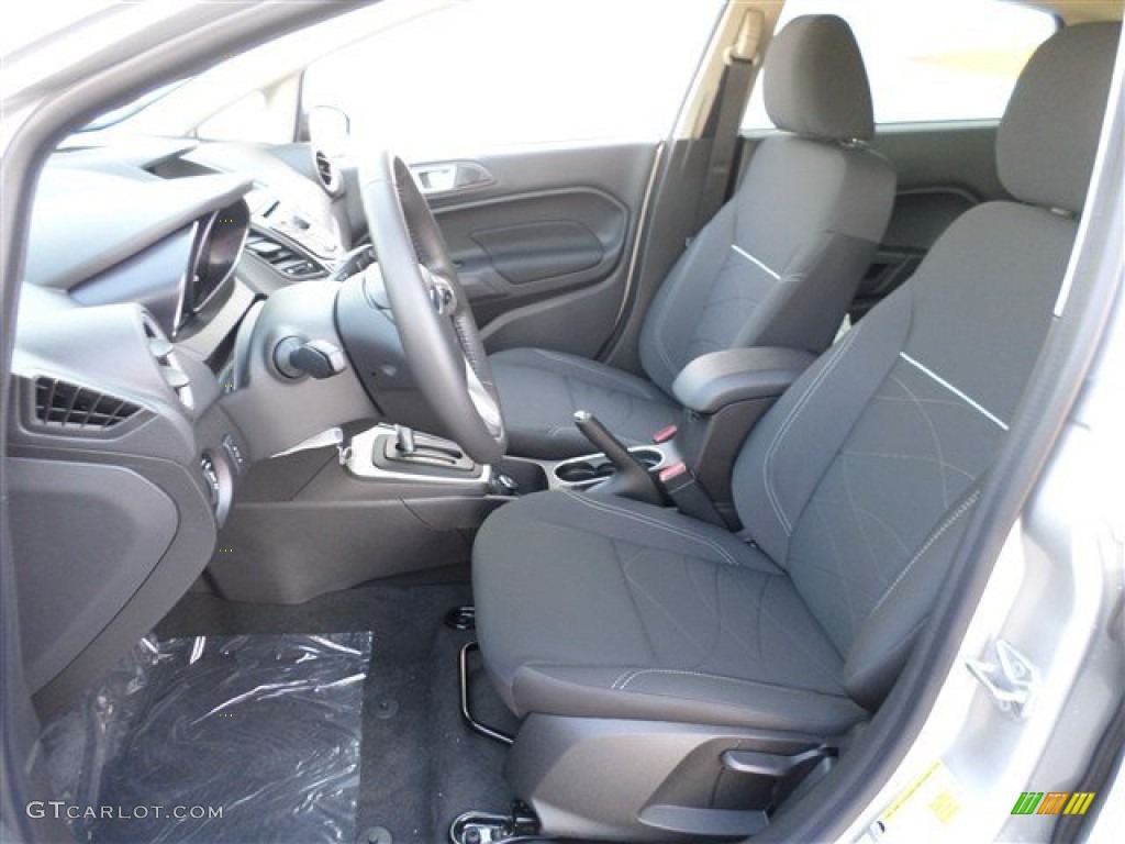 2014 Fiesta SE Sedan - Ingot Silver / Charcoal Black photo #23