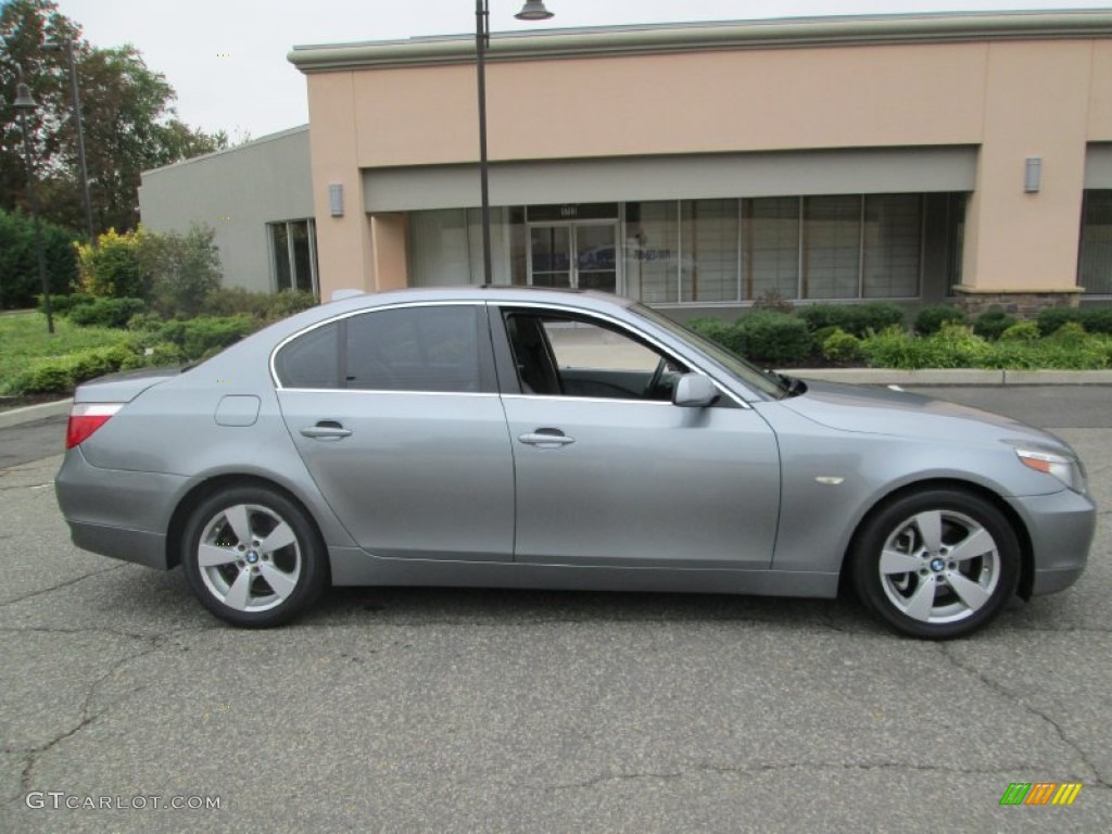 2006 5 Series 530xi Sedan - Titanium Grey Metallic / Grey photo #9