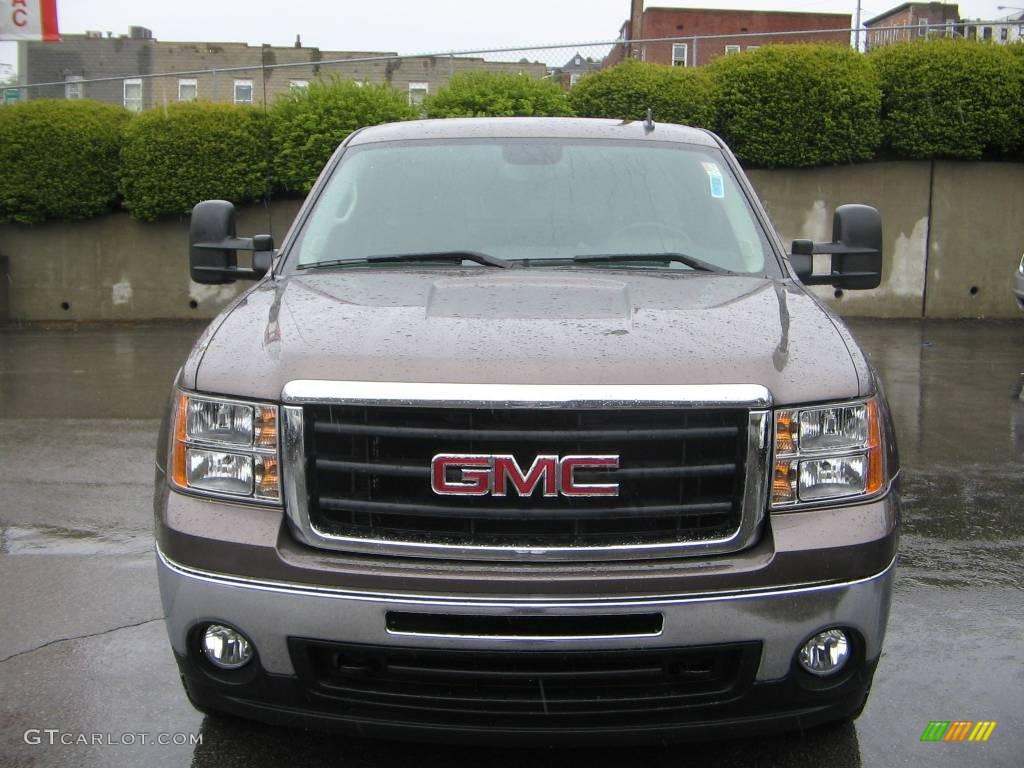 2008 Sierra 1500 SLE Extended Cab 4x4 - Medium Brown Metallic / Dark Titanium photo #1